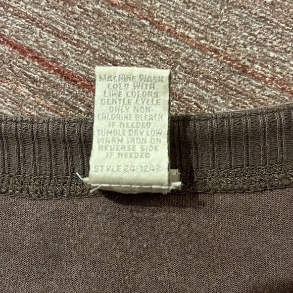 J.Jill Brown Velvet/Knit Top - Picture 5 of 9